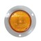 Truck-Lite Led, Yellow Round, 2 Diode, Marker Clearance Light, P3, Gray Polycarbonate Flange Mount 30251Y - alternate 4